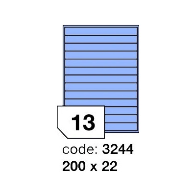 Rayfilm 200x22 mm 300 archů, matně modrá, R0123.3244D