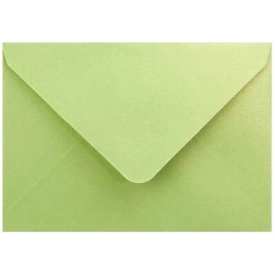 Metalická (perleťová) obálka limetková C7 (82x113mm)