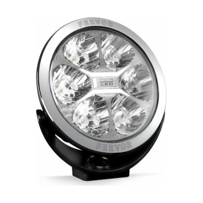Diaľkové svetlo LUM2.51200 okrúhle 180 mm, 2400 lm, strieborný rámik, WESEM