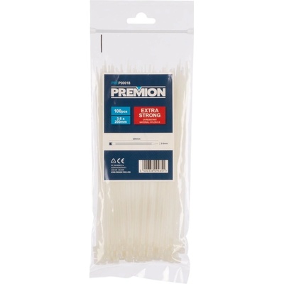 PowerPlus PREP00018 Stahovací pásky 3,6 x 200mm 100ks