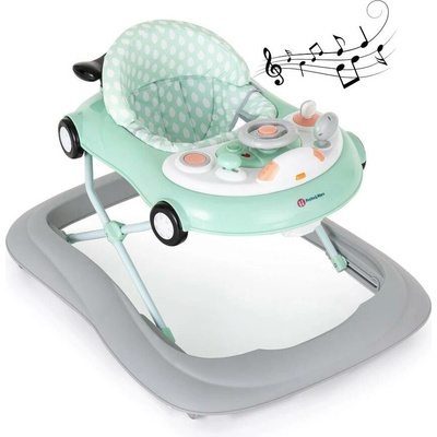 Petite&Mars Detské chodítko s melódiou CABRIO mint