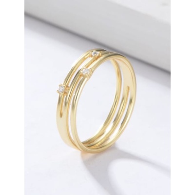 Ornamenti Pozlacený prstýnek Triple gold ORTL300066
