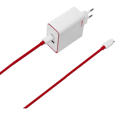 OnePlus GaN SUPERVOOC Dual Fast Wall Charger 100W - захранване за ел. мрежа за лаптопи, смартфони и таблети с USB-C изход с технология за бързо зареждане (бял)