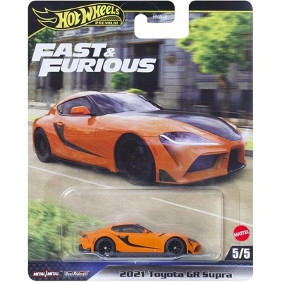 AUTO Hot Wheels FAST & FURIOUS 2021 TOYOTA GR SUPRA PREMIUM Měřítko 3+ 1:64