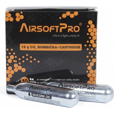 AirsoftPro Sada 12g CO2 bombiček – Zboží Dáma