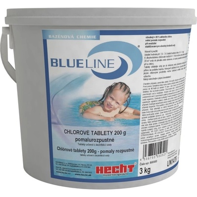 BLUELINE 505603 pomalyrozpustné chlórové tablety 3kg
