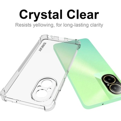 realme C67 4G Удароустойчив ENKAY Силиконов Калъф и Протектор