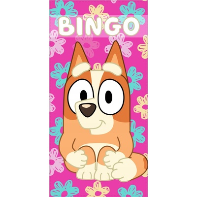 Bluey utierka Bingo ružová 140 x 70 cm