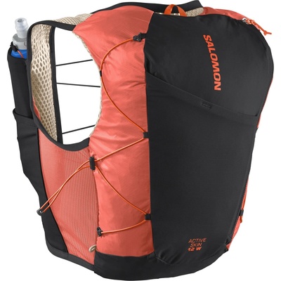 Salomon Дамска раница за трейл бягане Salomon Women's Active Skin 12 Set Trail running backpack - Emerglow / Black (502-8393-0314)