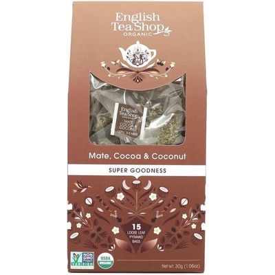 English Tea Shop Maté, kakao a kokos 15 pyramidek sypaného čaje
