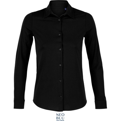 Neoblu 3199 BALTHAZAR WOMEN / Дамска риза с дълъг ръкав - наситено черна S (243199n1101)