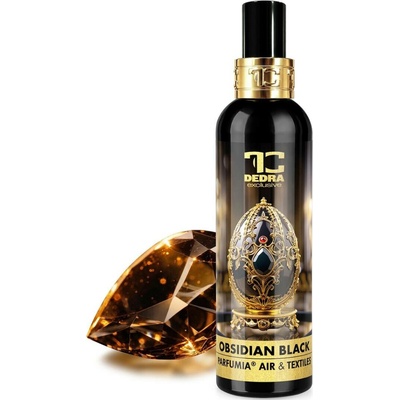 OBSIDIAN BLACK Osvěžovač vzduchu & textilií luxusní parfémový sprej 200 ml – Zboží Dáma
