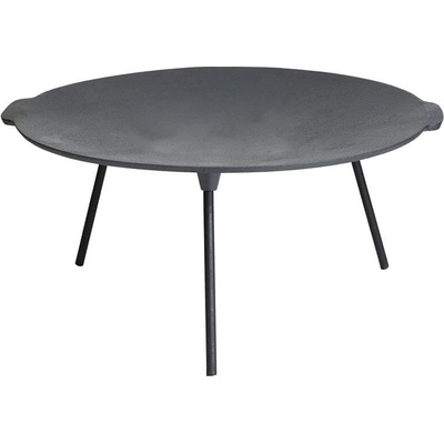 PWI Grilovací litinový plát kruhový na nožkách Wok prohnutý 45 cm