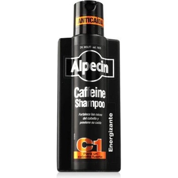 Alpecin Coffein Shampoo C1 Black Edition 375 ml шампоан косопад за мъже