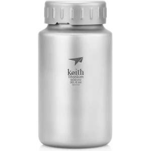 Keith Titanium Titanium Sport Bottle 900 ml Цвят: сив