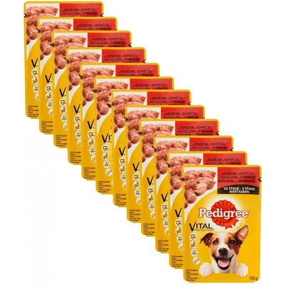 Pedigree s hovězím a jehněčím ve šťávě 12 x 100 g