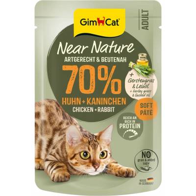 GimCat Near Nature kuřecí a králík 16 x 85 g