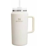 STANLEY 1913 Quencher H2.0 FlowState drinking bottle with straw 1.9L - Thermo mug Cools for 15 hours - 60 hours Ice cold - Dishwasher safe - Thermos bottle BPA free - Drinking cup - Cream - 100000112460