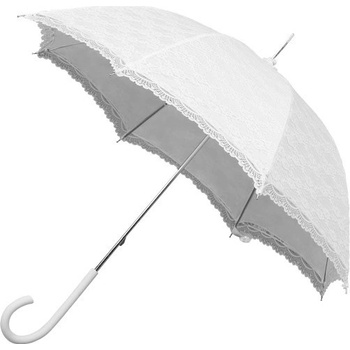 Falcone Svadobný čipkový dáždnik ROMANCA biely biela