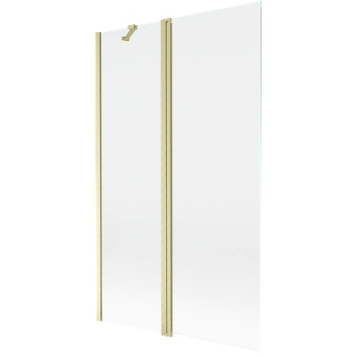 Mexen Mist параван за вана 2-крилен 110 x 150 см, прозрачен, златист мат - 8A9-110-011-55-00 (8A9-110-011-55-00)