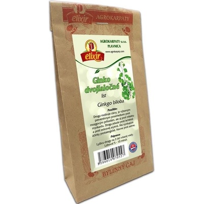 Agrokarpaty GINKGO DVOJLALOCNE list bylinný čaj 30 g