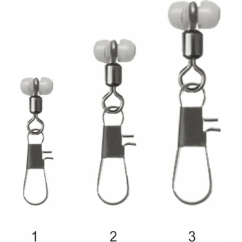 Mistrall priebežná karabínka s obratlíkom Interlock Snap veľ.1 12 kg 10 ks