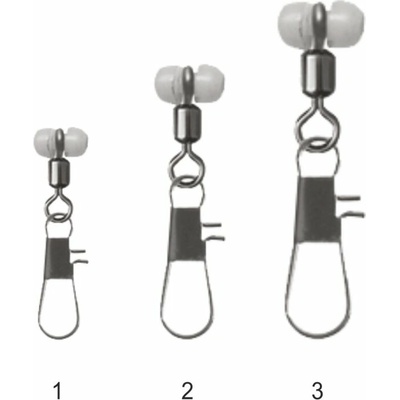 Mistrall priebežná karabínka s obratlíkom Interlock Snap veľ.1 12 kg 10 ks