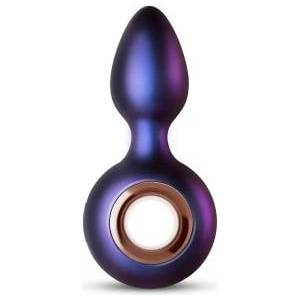 Hueman Deep Space Vibrating Plug Silicone 10 Modes Black