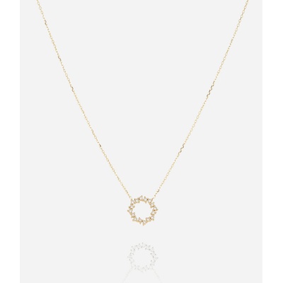 ZAG Bijoux Oceľová retiazka s okrúhlym príveskom SNS26704-01WHT