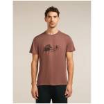 Icebreaker Merino Blend Core SS Tee Canoe Companions Размер: L / Цвят: тухлен