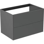 Ideal Standard Atelier Conca стенен шкаф за монтаж в антрацит мат с 2 чекмеджета 80 см (T4356Y2)