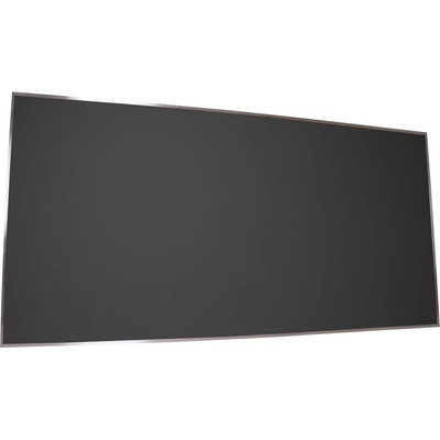 VYLEN s.r.o. Pěnová nástěnka s hliníkovým rámem 200 x 100 cm Černá 90, 2000 mm x1000 mm
