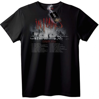NOONEBRAND Тениска In Flames Турне Европа 2026 - 2XL, White