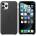Apple Оригинален гръб Apple Leather Cover за iPhone 11 Pro - Черен, MWYE2ZE/A