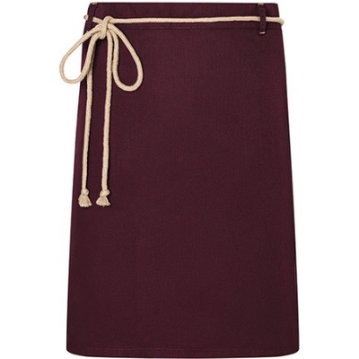 Karlowsky Pasová gastro zástěra KY057 Aubergine 90x55cm