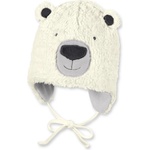 Sterntaler Детска зимна шапка Sterntaler - Мече, 45 cm, 6-9 месеца (4501680) - baby