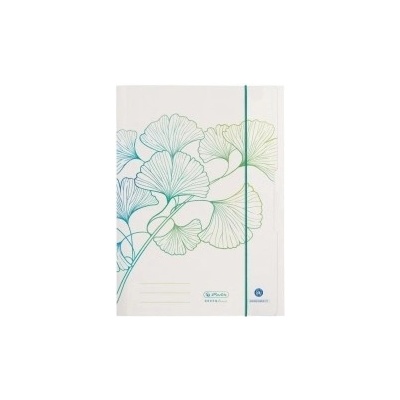 Kartónový obal s gumičkou Herlitz Greenline Ginko