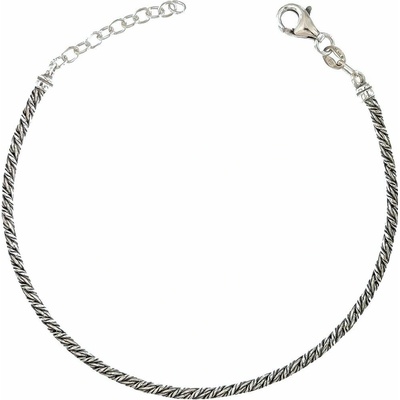 Strieborný oxidovaný náramok dĺžka náramku 20+3cm