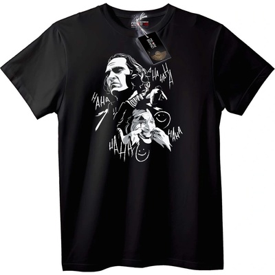 NOONEBRAND Тениска Joker HAHA - L, White