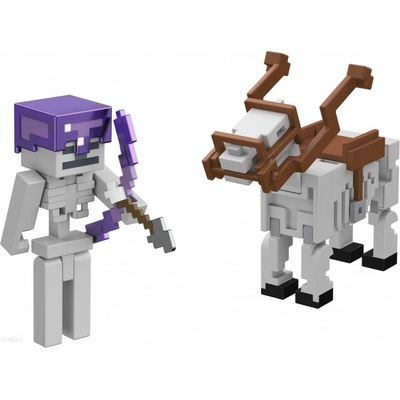 Mattel Minecraft 8 cm dvojbalení Skeleton Trap Horse