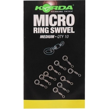 Korda Obratlík s kroužkem Micro Ring Swivel medium 10 ks