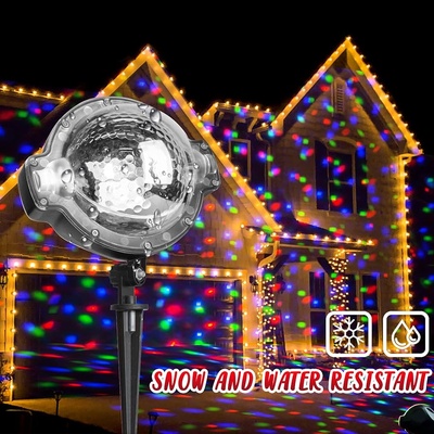 ChristmasSnowfall LED лазерен прожектор Снеговалеж - ChristmasSnowfall Бяла светлина (SN109996109996)