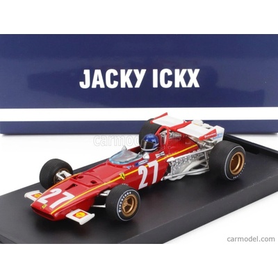 Brumm Ferrari F1 312b N 27 Belgium Gp 1970 Jacky Ickx - With Driver Figure 1:43 Červená Bílá
