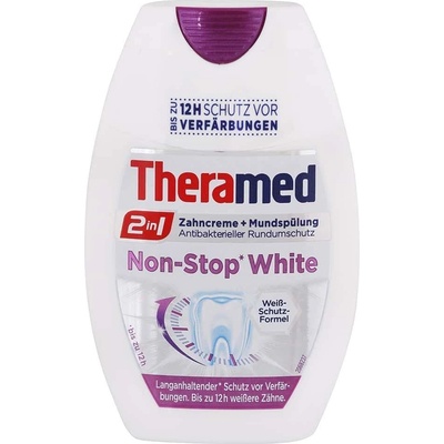 Theramed 2w1 Non Stop White s ústnou vodou 75 ml