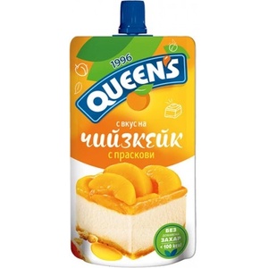 Queen's Мус чийзкейк с праскови Queens 100гр