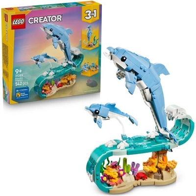 LEGO® Creator 31385 - Морски животни: красиви делфини 3 в 1 (31385)