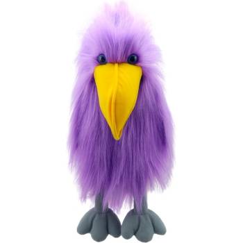 Кукла за театър, серия Папагали, Лилав папагал, 30 см