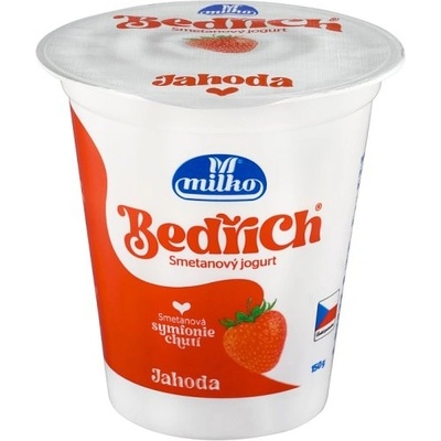 Milko Bedřich smetanový jogurt jahoda 10% 150 g – Zboží Dáma