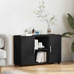 vidaXL Служебен шкаф FLORIN 88, 5 x 30, 5 x 55, 5 см Черно (880292)