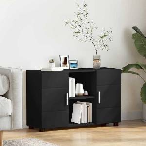 vidaXL Служебен шкаф FLORIN 88, 5 x 30, 5 x 55, 5 см Черно (880292)